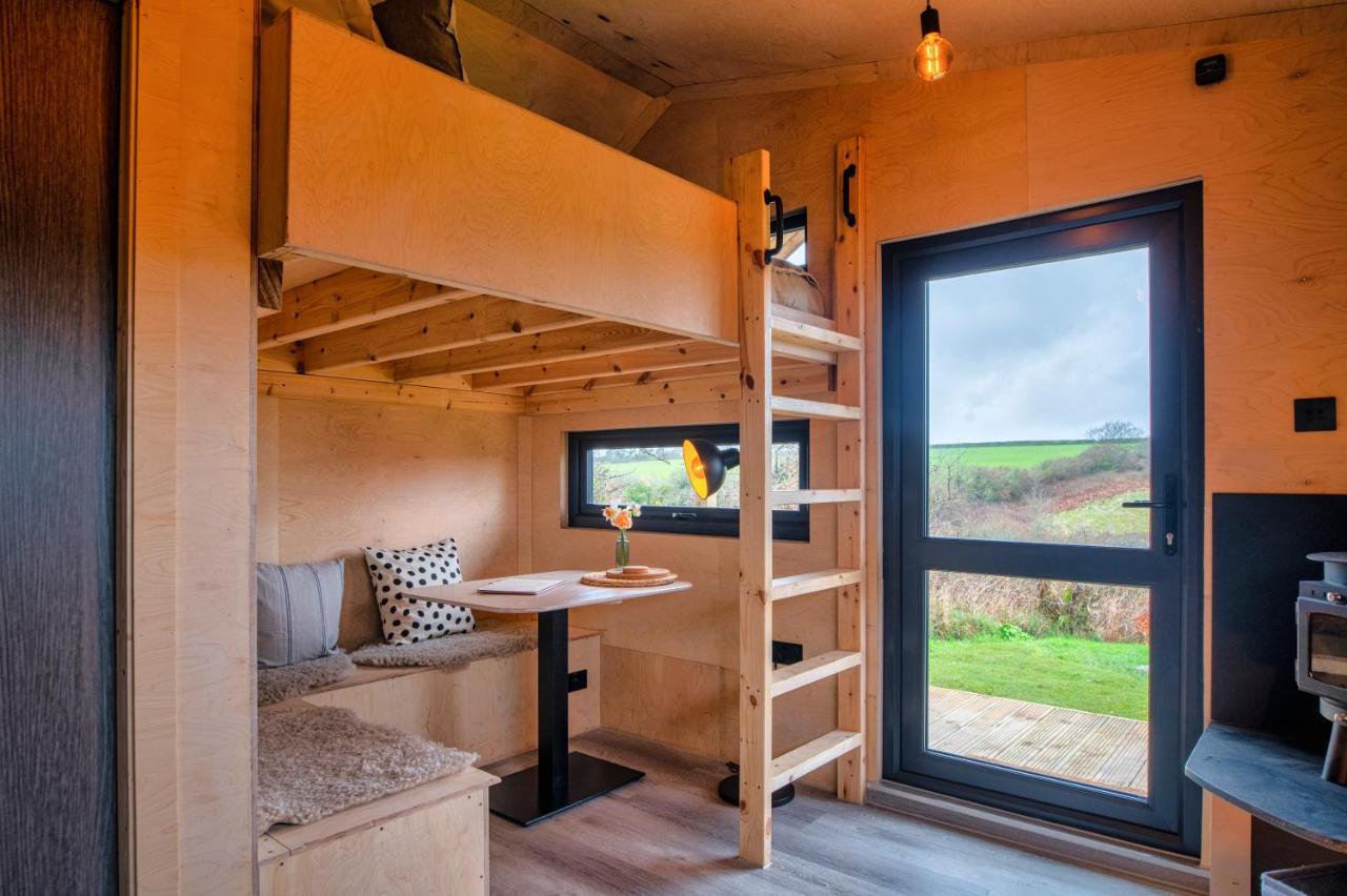Luxury Glamping Cabin With Outdoor Bath On Cornish Flower Farm Truro Eksteriør bilde