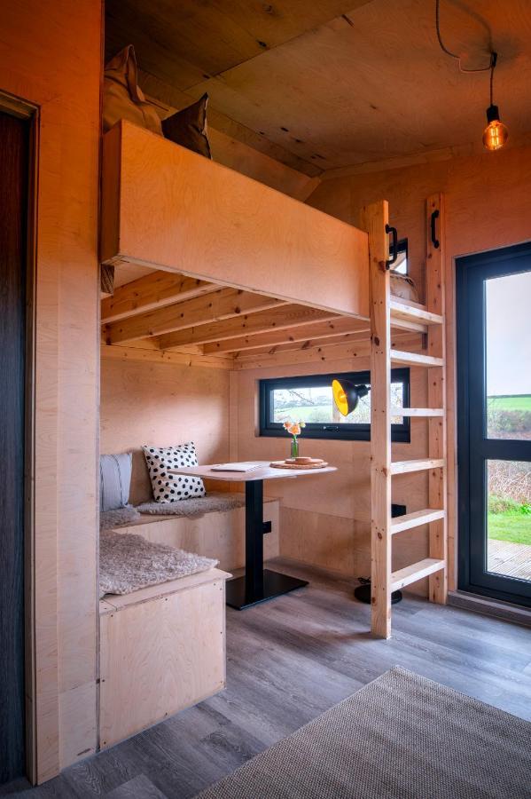 Luxury Glamping Cabin With Outdoor Bath On Cornish Flower Farm Truro Eksteriør bilde